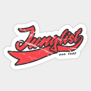 Junglist Team Red Sticker